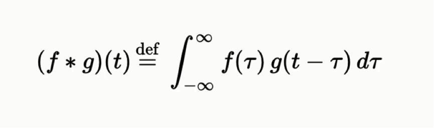 The convolution function