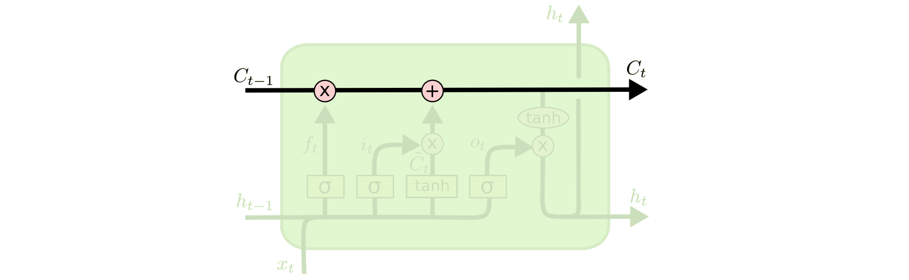 Cell state within LSTM networks