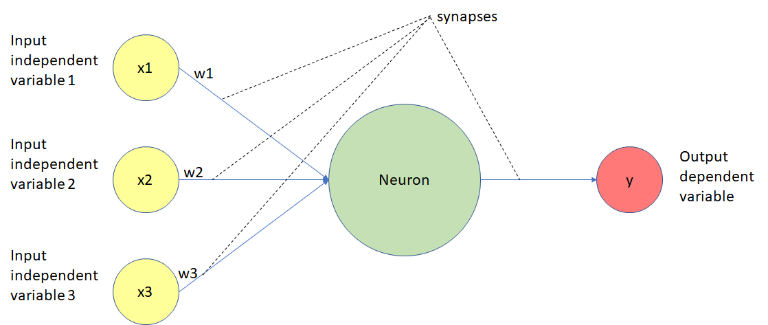 The function of a neuron in a deep learning model