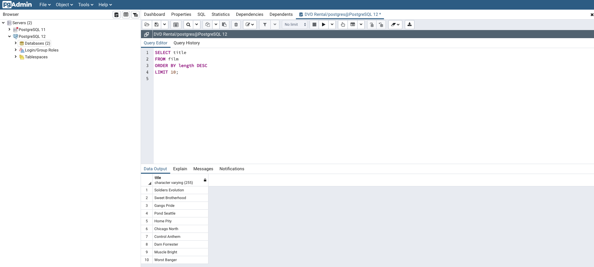 SQL LIMIT Clause Example