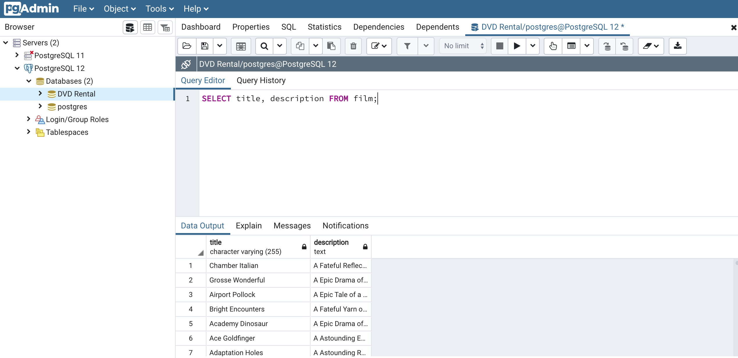 An Example of a SQL SELECT Statement With Multiple Columns